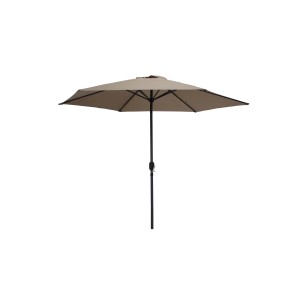 Ombrellone da balcone t.b.t. beige con struttura nera.