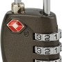 Lucchetto a combinazione t.b.t. per bagagli, conforme TSA, colore antracite.