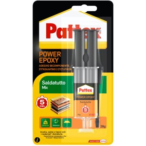 Pattex Power Epoxy Collante, 28g, per incollaggi resistenti.