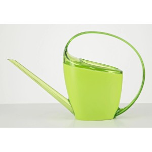 Annaffiatoio Scheurich Loop Light Green, 1,4 l, in plastica con manico dinamico.