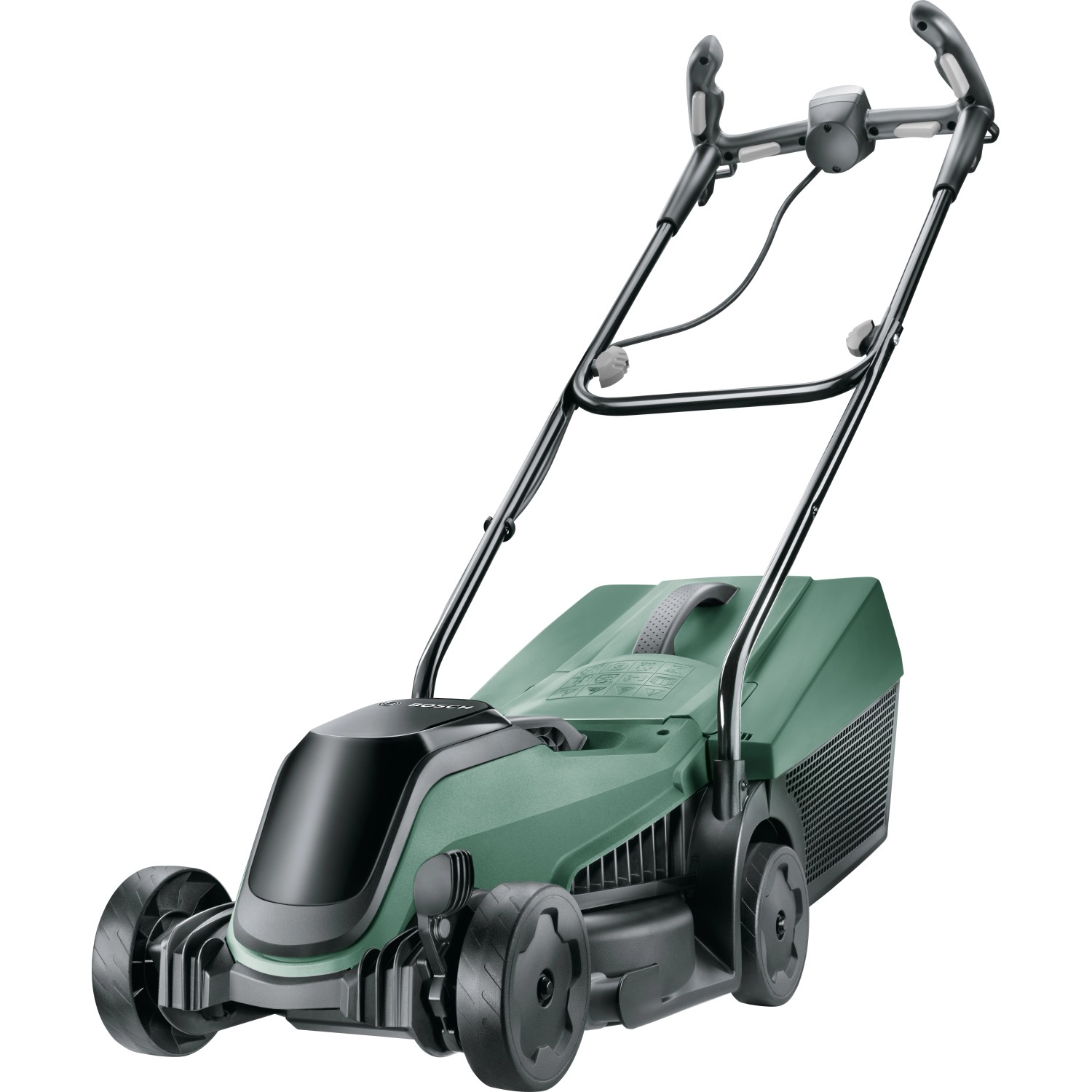 Tagliaerba a batteria Bosch CityMower 18-300 Solo, tosaerba verde senza batteria.
