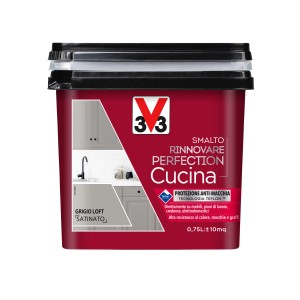 Barattolo di smalto per cucina V33, colore Loft Grey, satinato, 0.75L.