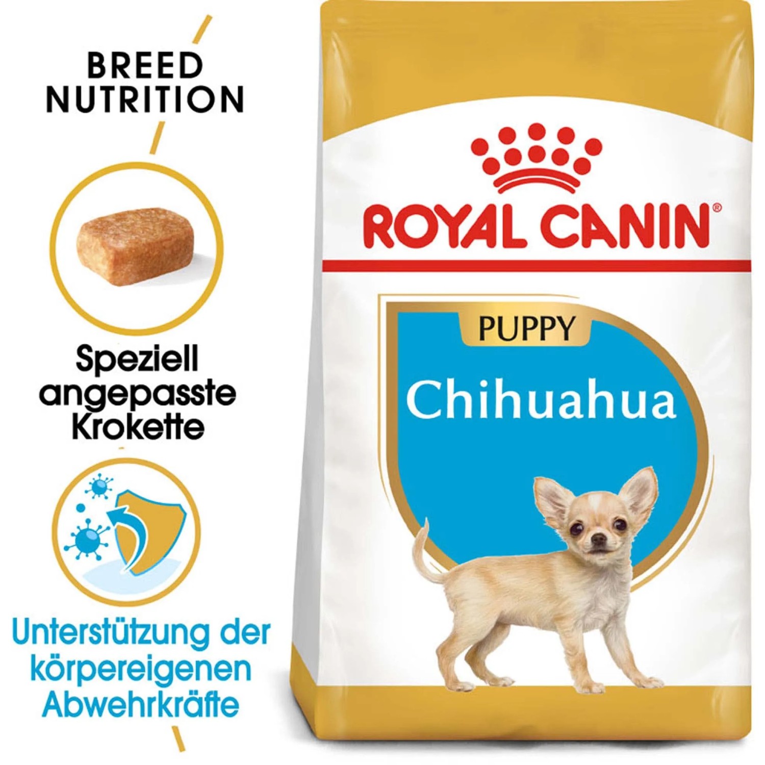 Royal Canin Chihuahua Puppy cibo secco 1.5kg per cuccioli fino a 8 mesi.