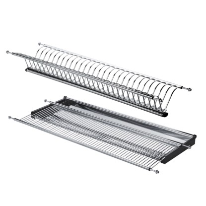 Scolapiatti in acciaio inox per pensili da 60 cm