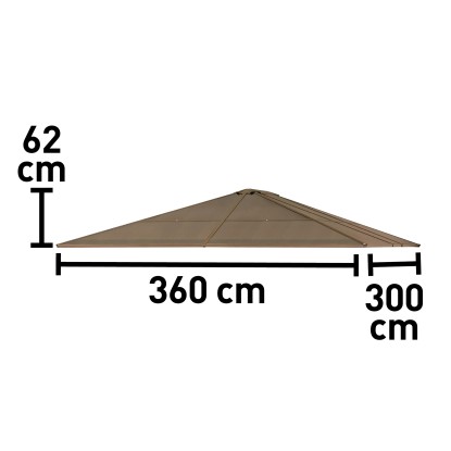 Tetto di ricambio per Gazebo Casais