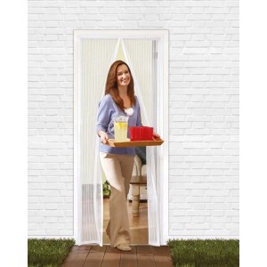 Zanzariera magnetica in poliestere 120x140 cm bianco