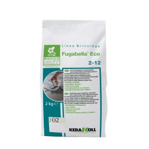 Fugabella Eco 2-12 stucco per fughe, sacco da 2kg. Adatto per piastrelle e pietra naturale.