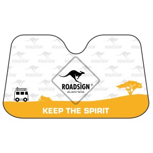 Parasole auto t.b.t. con motivo Australia e logo canguro.