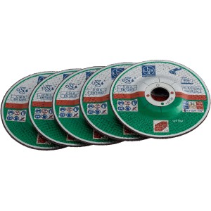 LUX Disco da taglio per pietra, confezione risparmio, 5 pezzi, 125 mm di diametro, accessorio per smerigliatrice angolare.