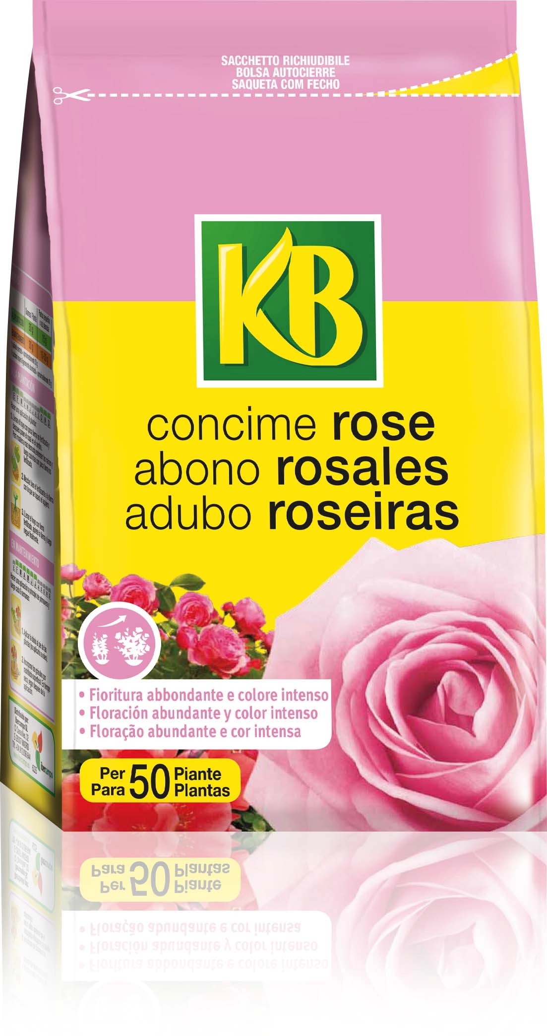 Concime Per Rose KB - 800g Organo-minerale Per Fioriture Intense