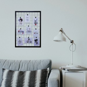 Cornice nera a griglia con foto, categoria: Cornici.