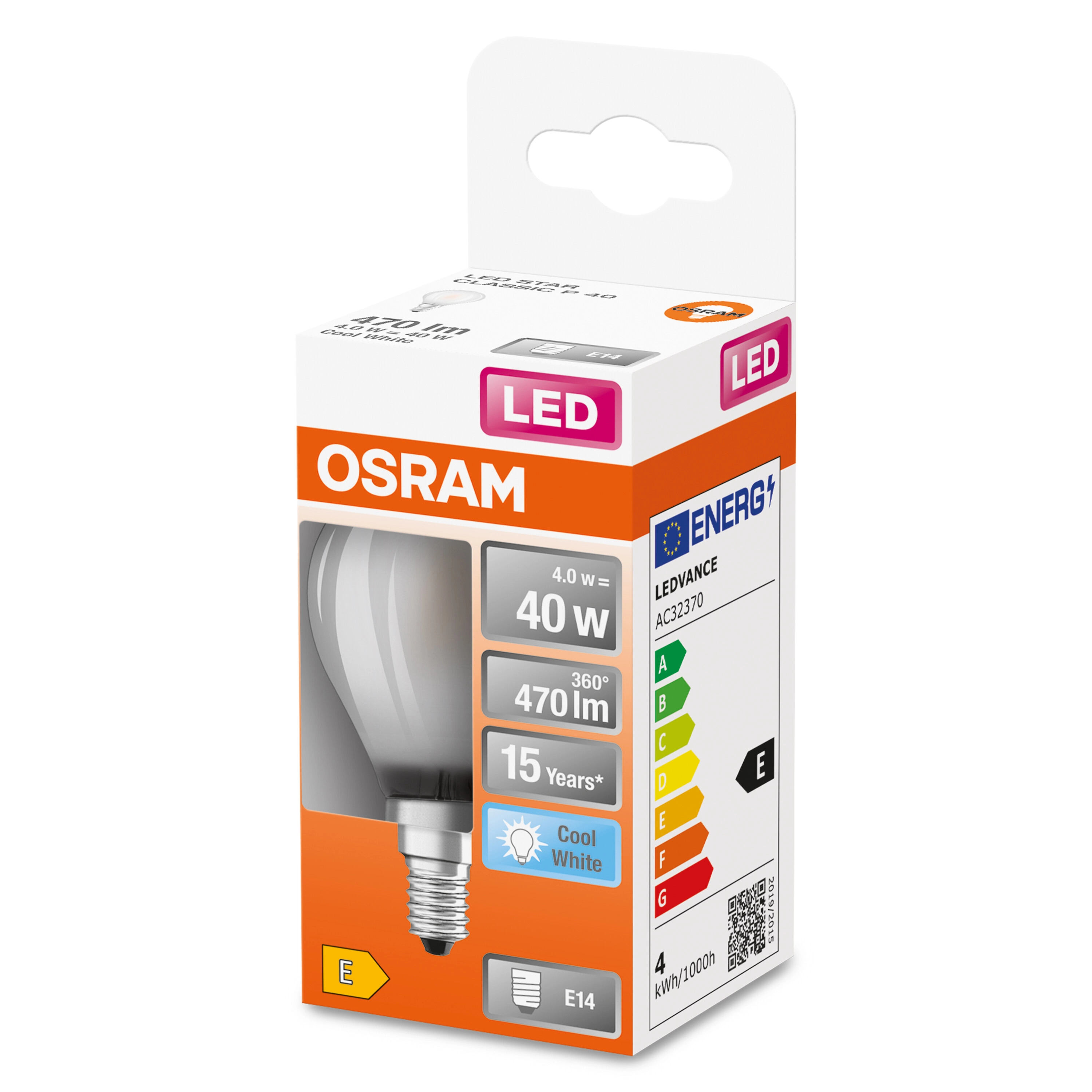 OSRAM Lampadina LED Tubolare Stick, 75W 4000K E14