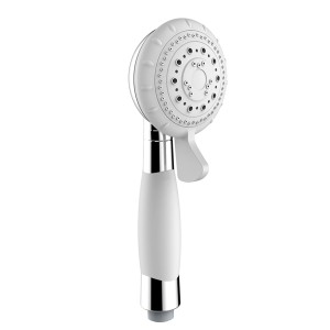 Doccetta bianca con dettagli cromati.