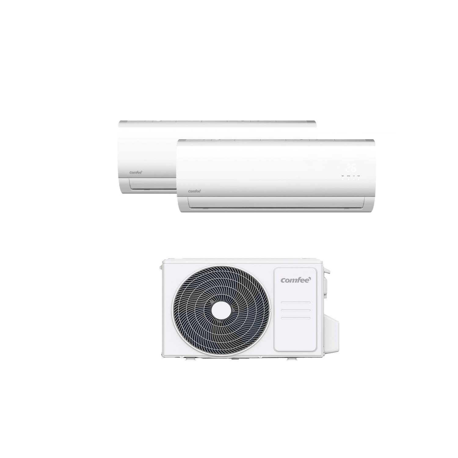 Condizionatore t.b.t., unità interne ed esterna.