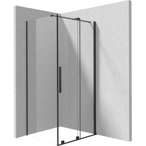 Cabina doccia rettangolare Cabaiguán Idrostile 1200x1950 mm nero