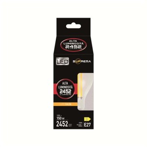 Lampadina LED goccia a filamento in vetro E27 2700 K 2452 lm