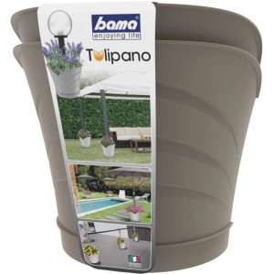 Vaso per piante t.b.t., in plastica, per piante in giardino o in terrazza.