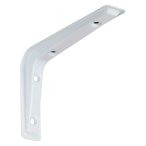 Mensola bianca OBI Gaia, 80x120mm, in lamiera d'acciaio per scaffali e design personalizzato della stanza.