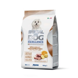 Confezione di cibo secco per cani Special Dog Excellence Mini Adult Agnello.
