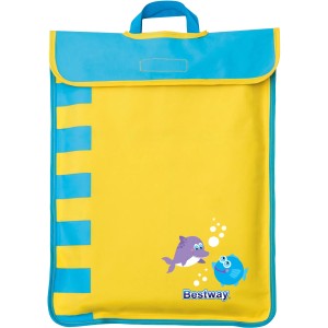 Borsa da piscina gialla Bestway per bambini con delfino e pesce.