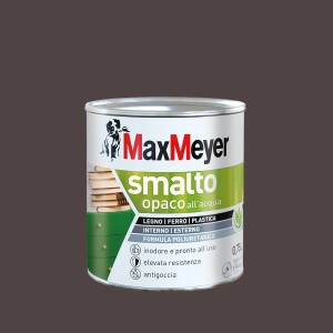 Smalto colorato Max Meyer marrone per legno, metallo e plastica.