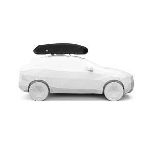 Box da tetto per auto Force 3 nero aeroskin XL
