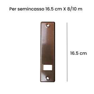 Placca copriavvolgitore semincasso alluminio 165 mm x 8/10 m bronzo