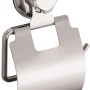 Porta carta igienica cromato con ventosa per montaggio a parete.