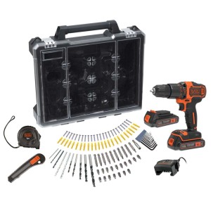t.b.t. Set avvitatore a batteria con accessori in valigetta.