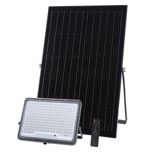 t.b.t. Faretto da esterno con pannello solare e telecomando.