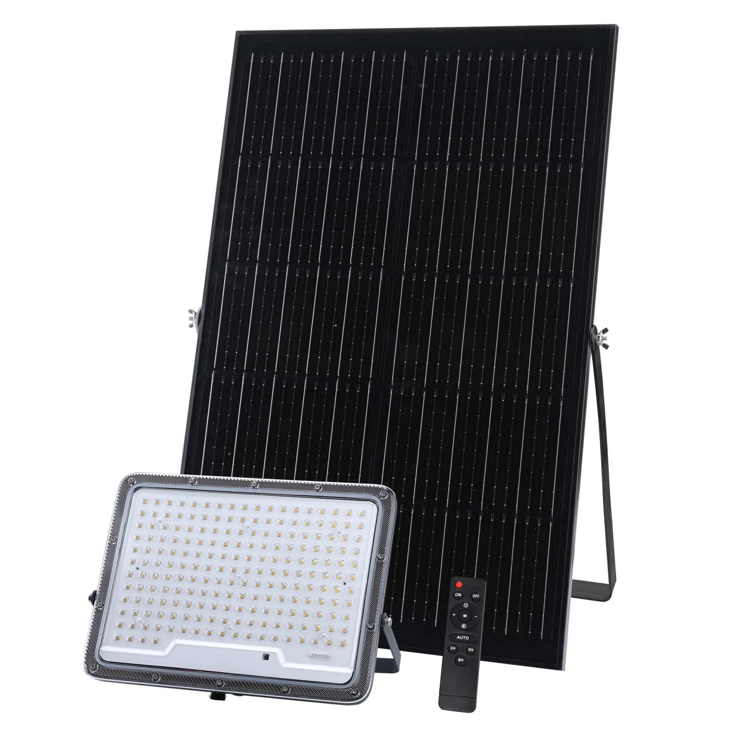 Garza - Faretto solare a LED da esterno 60 W, con telecomando