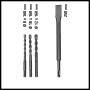 Set di punte e scalpelli per martello perforatore Einhell TC-RH 620 4F Kit, varie dimensioni.
