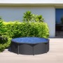 Piscina fuori terra tonda in acciaio antracite Gre Ø 460 H 120 cm