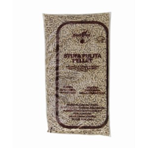 Sacco di pellet per stufe e riscaldamenti, combustibile.