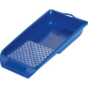 Vaschetta per pittura LUX blu (32x15cm) in plastica con griglia per rulli e pennelli.