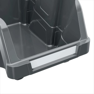 Contenitore in polipropilene grigio basalto 148x250x128 mm