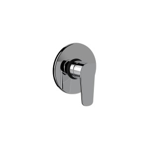 Miscelatore doccia t.b.t. cromato, montaggio a parete.