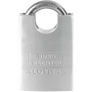 Lucchetto Burg Wächter 770 CS 50 SB in alluminio con arco in acciaio inox.
