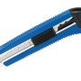 Cutter LUX Classic 100 mm blu con corpo in metallo e blocco lama.