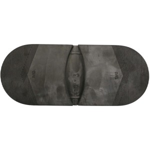 Suola di scarpe da lavoro t.b.t., gomma nera con battistrada.