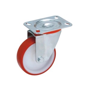 Ruota per apparecchiatura in pu p/ 100 kg