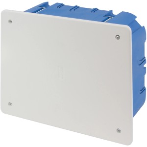 Scatola per cartongesso t.b.t., blu/bianca.