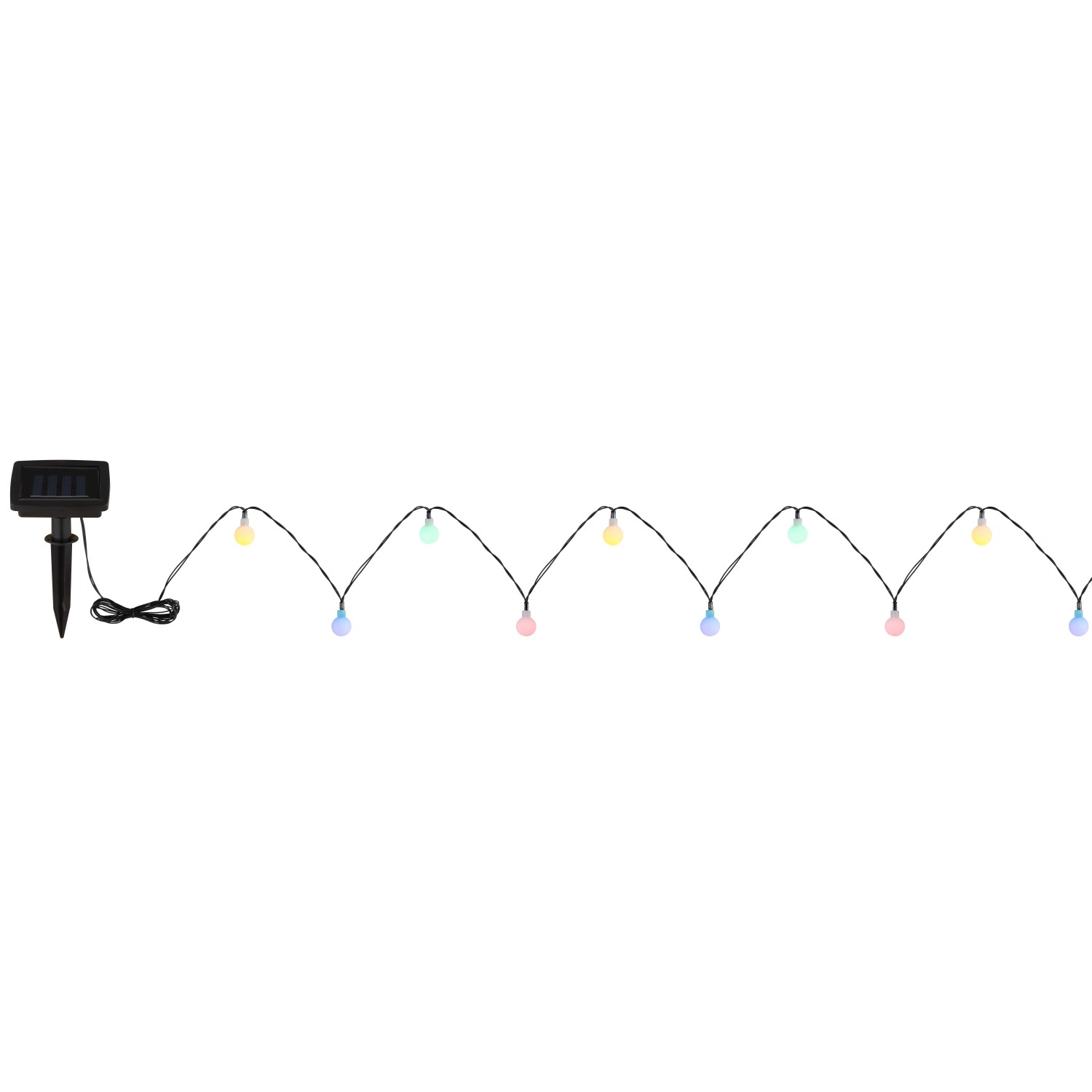 Catena luminosa solare plastica 20xLED 300mAh 1,2V 5800x18mm colorful_2