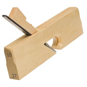 LUX Simshobel 27 mm Classic in legno di faggio, ideale per piallare con precisione in aree difficili da raggiungere.