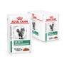Royal Canin Satiety Weight Management cibo umido per gatti, bocconcini in salsa, confezione e scatola.