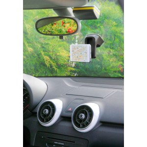 t.b.t. Accessorio auto interni: Supporto smartphone fissato allo specchietto retrovisore.