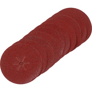 Dischi abrasivi rossi multipli per levigatrici orbitali casuali, accessori per utensili di levigatura.