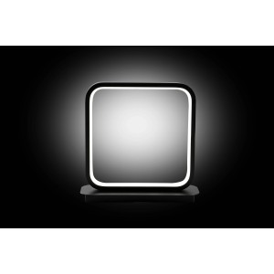 Moderna lampada da scrivania t.b.t. con cornice quadrata illuminata.