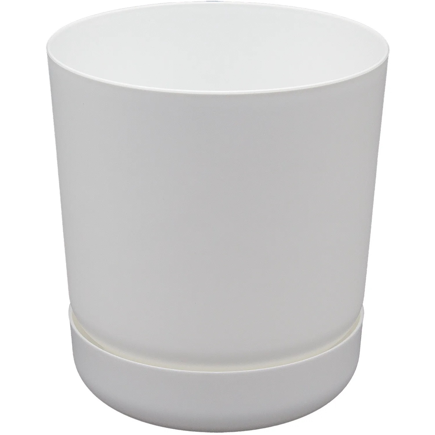 Fioriera Lunga Rattola 49,5 Cm Con Sottovaso - Bianco, Resistente Ai UV Per Balcone E Giardino