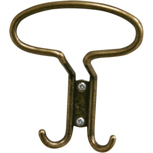 Appendiabiti in metallo per organizer armadio, oro vintage.